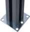 vidaXL - Schuttingpalen - 2 - st - 185 - cm - aluminium - donkergrijs