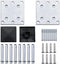 vidaXL - Schuttingpalen - 2 - st - 185 - cm - aluminium - donkergrijs