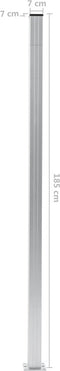 vidaXL - Schuttingpalen - 2 - st - 185 - cm - aluminium