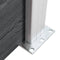 vidaXL - Schuttingpalen - 2 - st - 185 - cm - aluminium