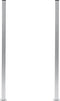 vidaXL - Schuttingpalen - 2 - st - 185 - cm - aluminium