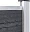 vidaXL - Schuttingpalen - 2 - st - 185 - cm - aluminium