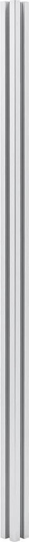 vidaXL - Schuttingpalen - 2 - st - 185 - cm - aluminium