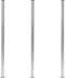 vidaXL - Schuttingpalen - 3 - st - 185 - cm - aluminium - donkergrijs