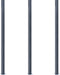 vidaXL - Schuttingpalen - 3 - st - 185 - cm - aluminium - donkergrijs