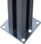 vidaXL - Schuttingpalen - 3 - st - 185 - cm - aluminium - donkergrijs