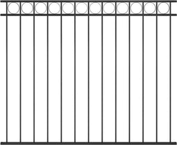vidaXL - Schuttingpaneel - 1,7x1,5 - m - staal - zwart