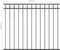 vidaXL - Schuttingpaneel - 1,7x1,5 - m - staal - zwart