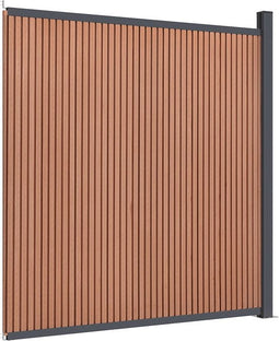 vidaXL - Schuttingpaneel - 173x186 - cm - HKC - bruin