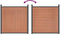 vidaXL - Schuttingpaneel - 173x186 - cm - HKC - bruin