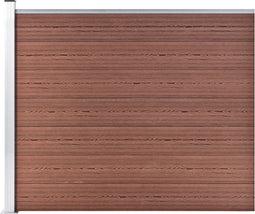 vidaXL - Schuttingpaneel - 175x146 - cm - HKC - bruin