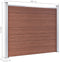 vidaXL - Schuttingpaneel - 175x146 - cm - HKC - bruin
