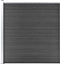 vidaXL - Schuttingpaneel - 175x186 - cm - HKC - zwart