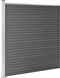vidaXL - Schuttingpaneel - 175x186 - cm - HKC - zwart