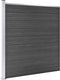 vidaXL - Schuttingpaneel - 175x186 - cm - HKC - zwart
