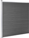 vidaXL - Schuttingpaneel - 175x186 - cm - HKC - zwart