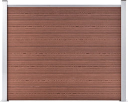 vidaXL - Schuttingpaneel - 180x146 - cm - HKC - bruin