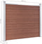 vidaXL - Schuttingpaneel - 180x146 - cm - HKC - bruin
