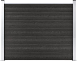 vidaXL - Schuttingpaneel - 180x146 - cm - HKC - grijs