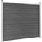 vidaXL - Schuttingpaneel - 180x146 - cm - HKC - zwart