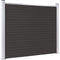 vidaXL - Schuttingpaneel - 180x146 - cm - HKC - zwart