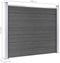 vidaXL - Schuttingpaneel - 180x146 - cm - HKC - zwart