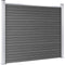 vidaXL - Schuttingpaneel - 180x146 - cm - HKC - zwart