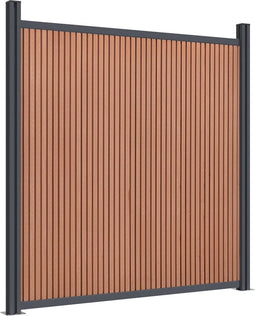 vidaXL - Schuttingpaneel - 180x186 - cm - HKC - bruin