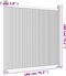 vidaXL - Schuttingpaneel - 180x186 - cm - HKC - bruin