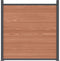 vidaXL - Schuttingpaneel - 180x186 - cm - HKC - bruin