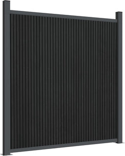 vidaXL - Schuttingpaneel - 180x186 - cm - HKC - grijs