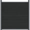 vidaXL - Schuttingpaneel - 180x186 - cm - HKC - grijs