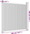 vidaXL - Schuttingpaneel - 180x186 - cm - HKC - grijs