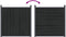 vidaXL - Schuttingpaneel - 180x186 - cm - HKC - grijs