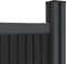 vidaXL - Schuttingpaneel - 180x186 - cm - HKC - grijs