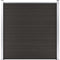 vidaXL - Schuttingpaneel - 180x186 - cm - HKC - zwart