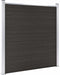vidaXL - Schuttingpaneel - 180x186 - cm - HKC - zwart