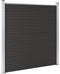 vidaXL - Schuttingpaneel - 180x186 - cm - HKC - zwart