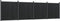 vidaXL - Schuttingpaneel - 699x186 - cm - HKC - grijs