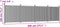 vidaXL - Schuttingpaneel - 699x186 - cm - HKC - grijs