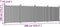 vidaXL - Schuttingpaneel - 699x186 - cm - HKC - grijs