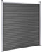 vidaXL - Schuttingpaneel - 95x(105-180) - cm - HKC - grijs