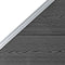 vidaXL - Schuttingpaneel - 95x(105-180) - cm - HKC - zwart