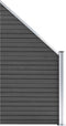 vidaXL - Schuttingpaneel - 95x(105-180) - cm - HKC - zwart