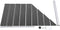vidaXL - Schuttingpaneel - 95x(105-180) - cm - HKC - zwart