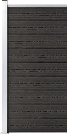 vidaXL - Schuttingpaneel - 95x186 - cm - HKC - grijs