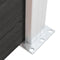 vidaXL - Schuttingpaneel - 95x186 - cm - HKC - grijs