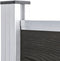 vidaXL - Schuttingpaneel - 95x186 - cm - HKC - grijs