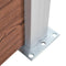 vidaXL - Schuttingpaneel - 95x186 - cm - HKC - grijs