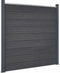 vidaXL - Schuttingpaneelset - 180x186 - cm - HKC - grijs